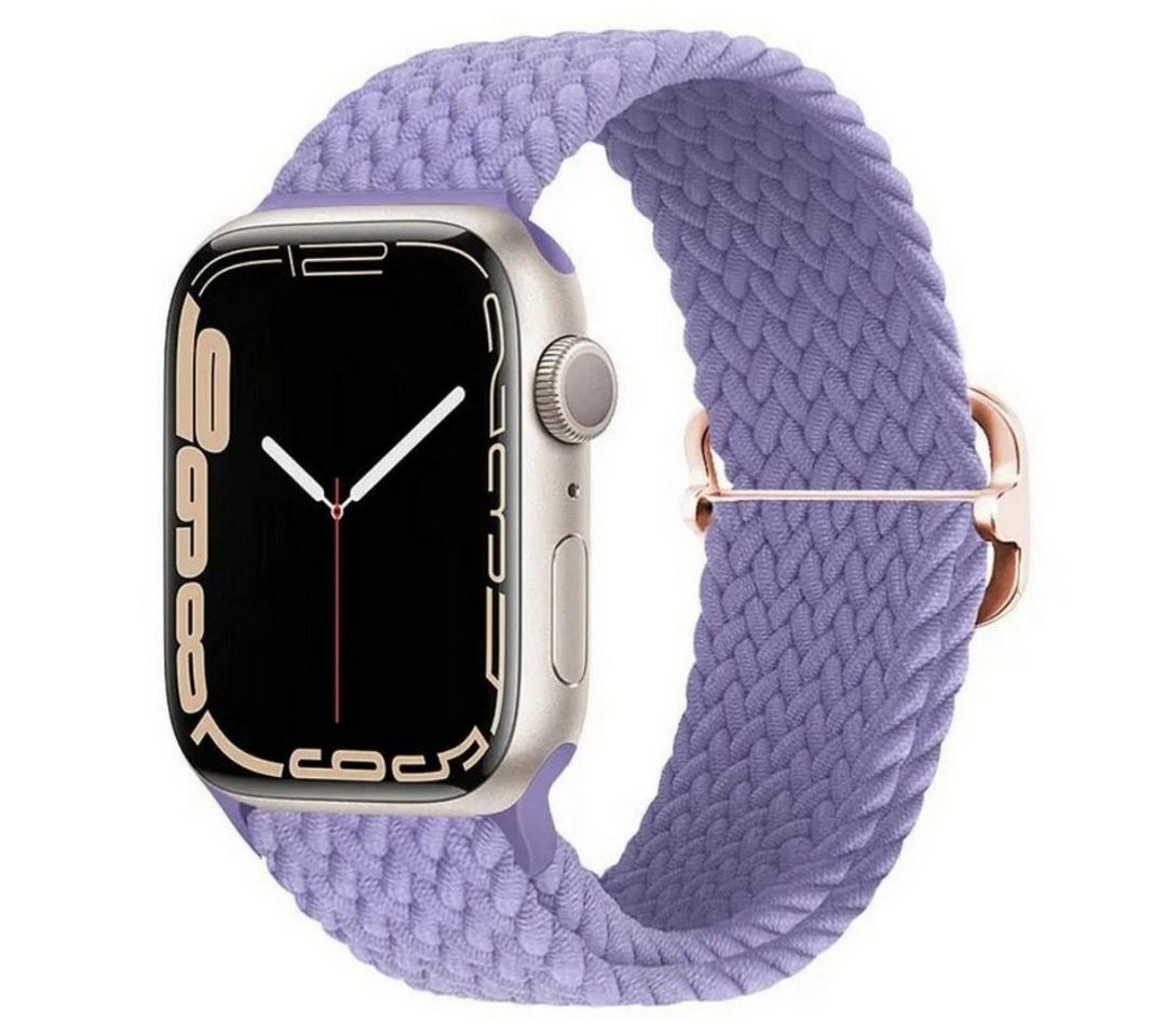 SmartUP Smartwatch-Armband für Apple Watch 11-1 / SE Ultra Nylon Solo Loop Ersatzband Geflochten, kompatibel mit allen Apple Watch Modellen, atmungsaktives Nylon von SmartUP