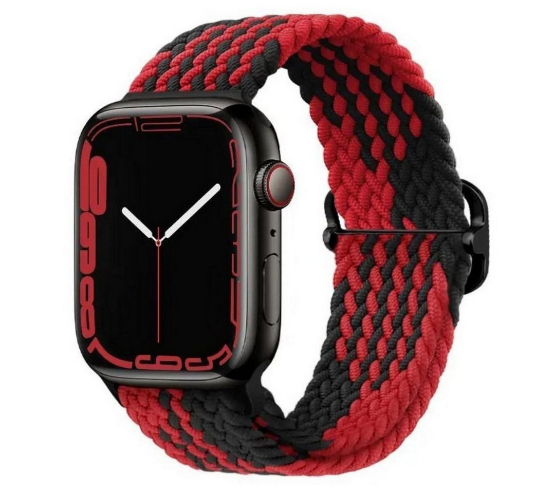 SmartUP Smartwatch-Armband für Apple Watch 11-1 / SE Ultra Nylon Solo Loop Ersatzband Geflochten, kompatibel mit allen Apple Watch Modellen, atmungsaktives Nylon von SmartUP