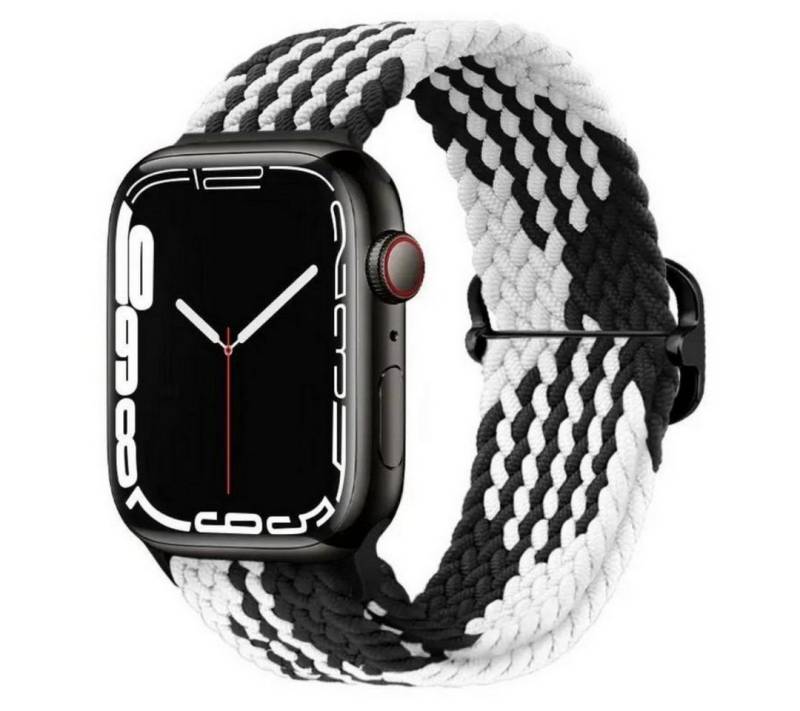 SmartUP Smartwatch-Armband für Apple Watch 11-1 / SE Ultra Nylon Solo Loop Ersatzband Geflochten, kompatibel mit allen Apple Watch Modellen, atmungsaktives Nylon von SmartUP