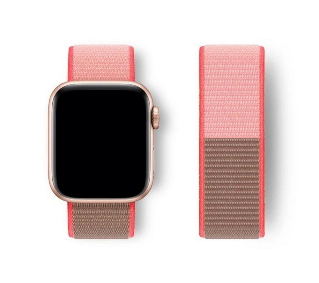 SmartUP Smartwatch-Armband für Apple Watch 11 10 9 8 7 6 5 4 3 2 SE Ultra Nylon Sport Ersatzband, kompatibel mit allen Apple Watch Modellen, atmungsaktives Nylon von SmartUP