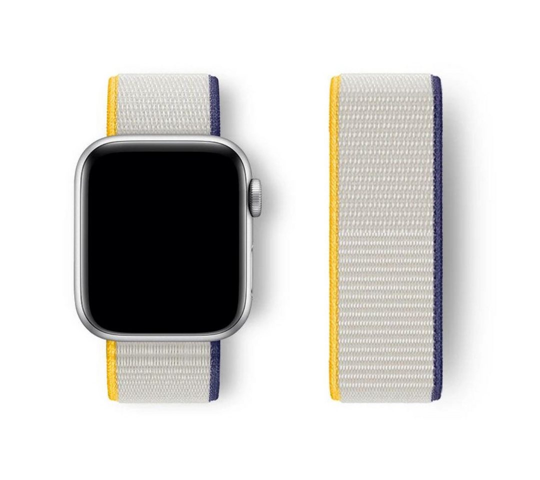 SmartUP Smartwatch-Armband für Apple Watch 11 10 9 8 7 6 5 4 3 2 SE Ultra Nylon Sport Ersatzband, kompatibel mit allen Apple Watch Modellen, atmungsaktives Nylon von SmartUP