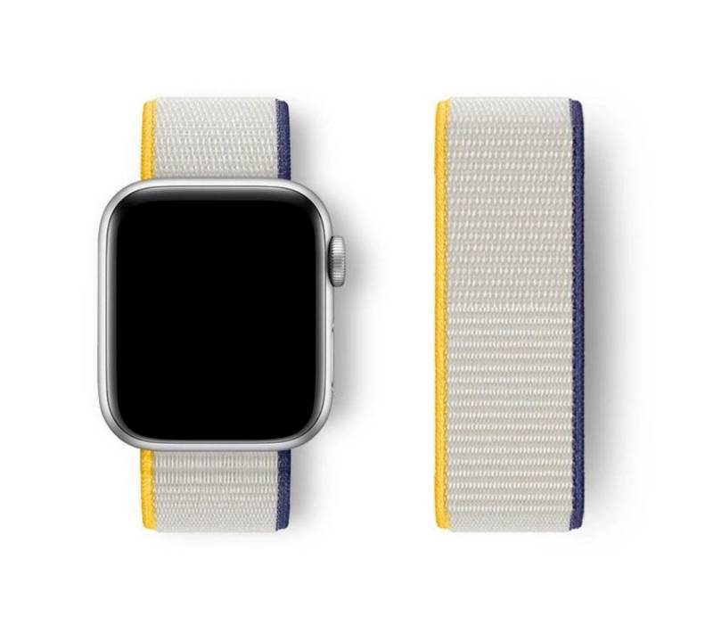 SmartUP Smartwatch-Armband für Apple Watch 11 10 9 8 7 6 5 4 3 2 SE Ultra Nylon Sport Ersatzband, kompatibel mit allen Apple Watch Modellen, atmungsaktives Nylon von SmartUP