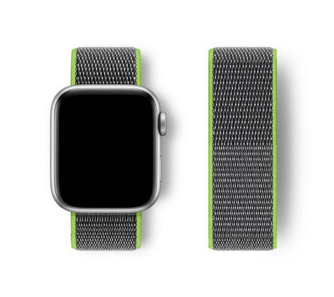 SmartUP Smartwatch-Armband für Apple Watch 11 10 9 8 7 6 5 4 3 2 SE Ultra Nylon Sport Ersatzband, kompatibel mit allen Apple Watch Modellen, atmungsaktives Nylon von SmartUP