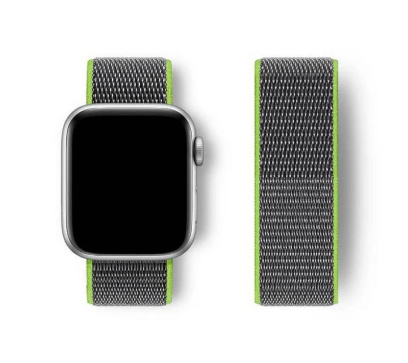 SmartUP Smartwatch-Armband für Apple Watch 11 10 9 8 7 6 5 4 3 2 SE Ultra Nylon Sport Ersatzband, kompatibel mit allen Apple Watch Modellen, atmungsaktives Nylon von SmartUP