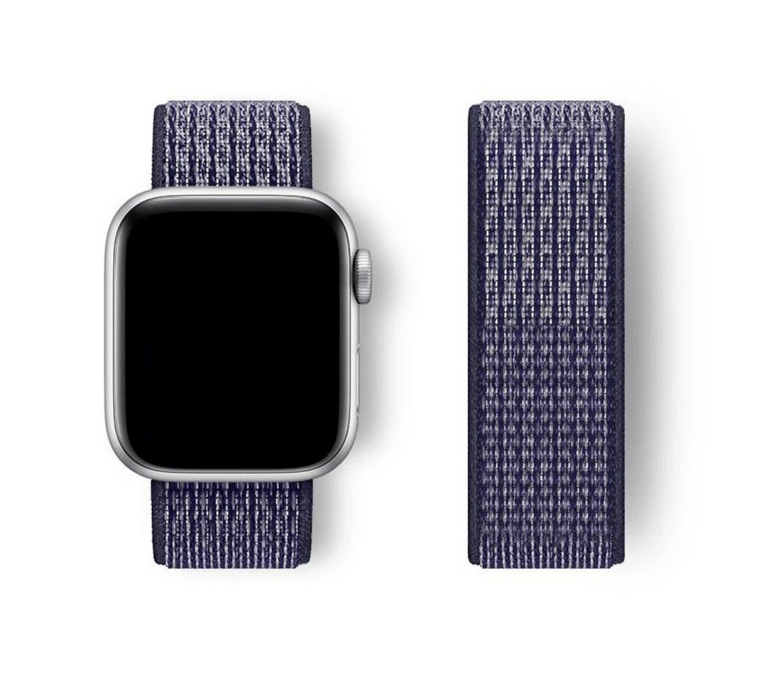 SmartUP Smartwatch-Armband für Apple Watch 11 10 9 8 7 6 5 4 3 2 SE Ultra Nylon Sport Ersatzband, kompatibel mit allen Apple Watch Modellen, atmungsaktives Nylon von SmartUP