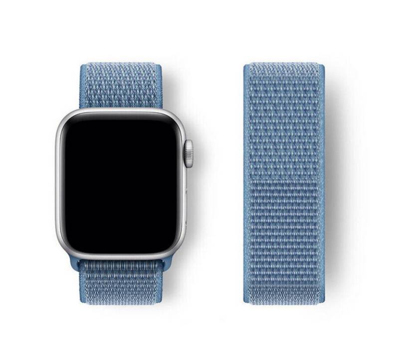 SmartUP Smartwatch-Armband für Apple Watch 11 10 9 8 7 6 5 4 3 2 SE Ultra Nylon Sport Ersatzband, kompatibel mit allen Apple Watch Modellen, atmungsaktives Nylon von SmartUP