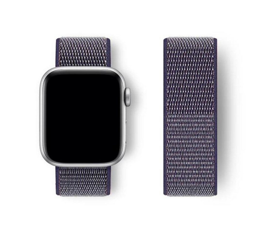 SmartUP Smartwatch-Armband für Apple Watch 11 10 9 8 7 6 5 4 3 2 SE Ultra Nylon Sport Ersatzband, kompatibel mit allen Apple Watch Modellen, atmungsaktives Nylon von SmartUP