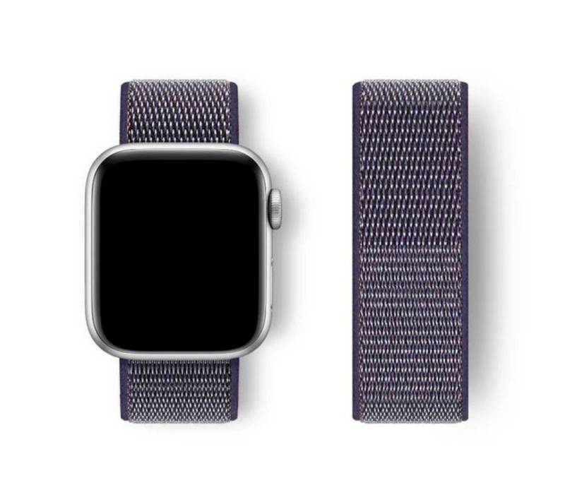 SmartUP Smartwatch-Armband für Apple Watch 11 10 9 8 7 6 5 4 3 2 SE Ultra Nylon Sport Ersatzband, kompatibel mit allen Apple Watch Modellen, atmungsaktives Nylon von SmartUP