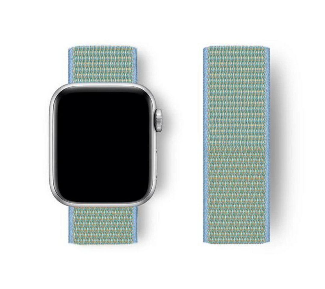 SmartUP Smartwatch-Armband für Apple Watch 11 10 9 8 7 6 5 4 3 2 SE Ultra Nylon Sport Ersatzband, kompatibel mit allen Apple Watch Modellen, atmungsaktives Nylon von SmartUP