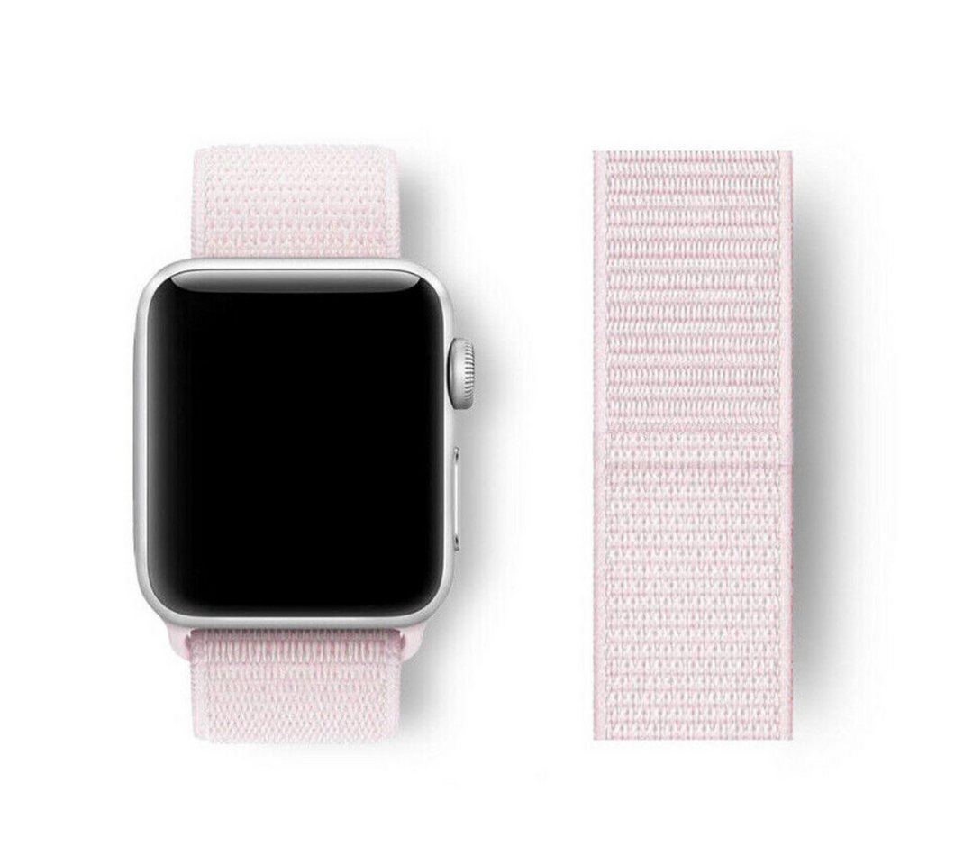 SmartUP Smartwatch-Armband für Apple Watch 11 10 9 8 7 6 5 4 3 2 SE Ultra Nylon Sport Ersatzband, kompatibel mit allen Apple Watch Modellen, atmungsaktives Nylon von SmartUP