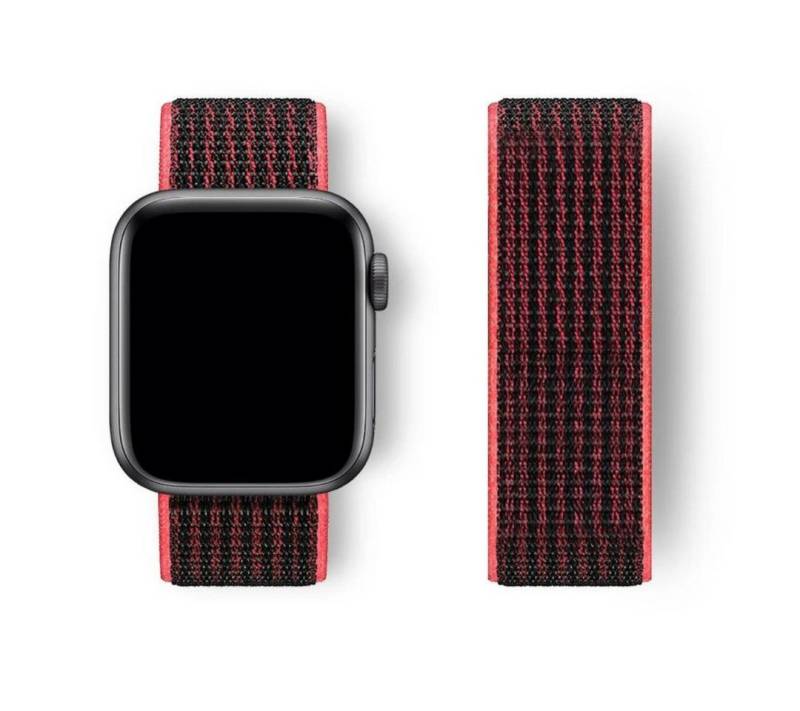 SmartUP Smartwatch-Armband für Apple Watch 11 10 9 8 7 6 5 4 3 2 SE Ultra Nylon Sport Ersatzband, kompatibel mit allen Apple Watch Modellen, atmungsaktives Nylon von SmartUP