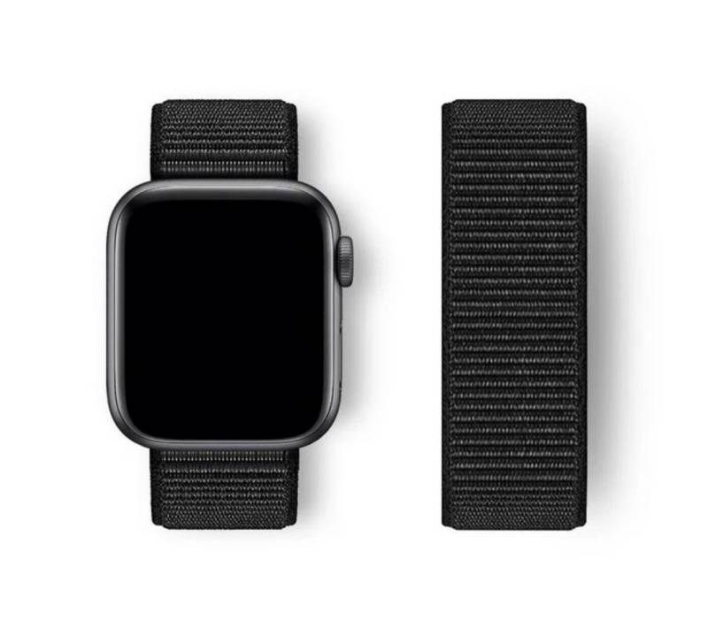 SmartUP Smartwatch-Armband für Apple Watch 11 10 9 8 7 6 5 4 3 2 SE Ultra Nylon Sport Ersatzband, kompatibel mit allen Apple Watch Modellen, atmungsaktives Nylon von SmartUP