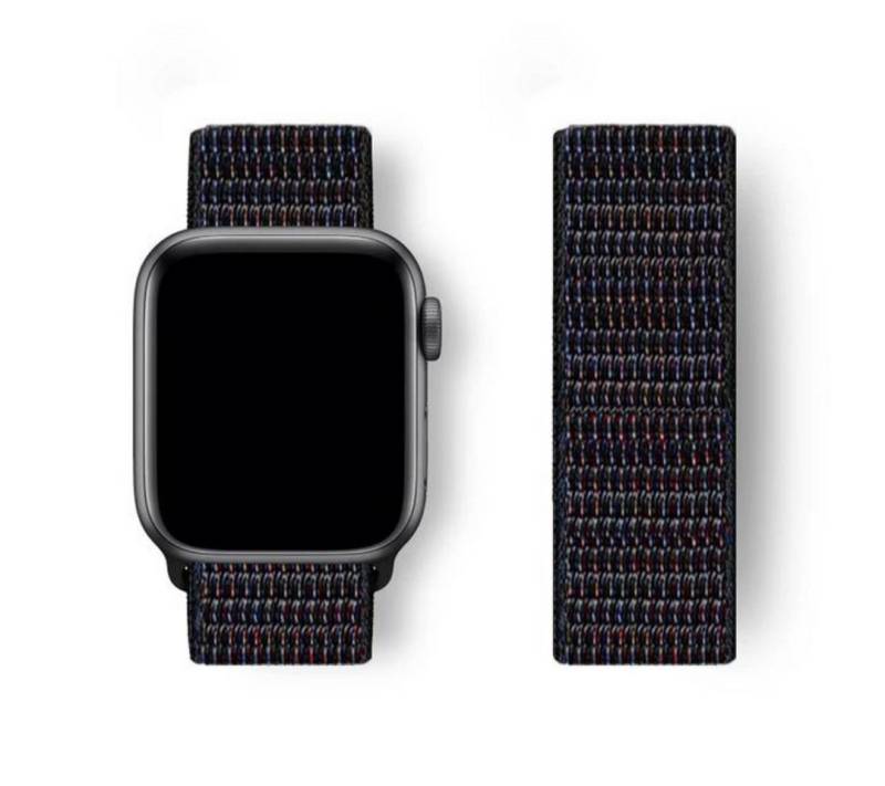 SmartUP Smartwatch-Armband für Apple Watch 11 10 9 8 7 6 5 4 3 2 SE Ultra Nylon Sport Ersatzband, kompatibel mit allen Apple Watch Modellen, atmungsaktives Nylon von SmartUP