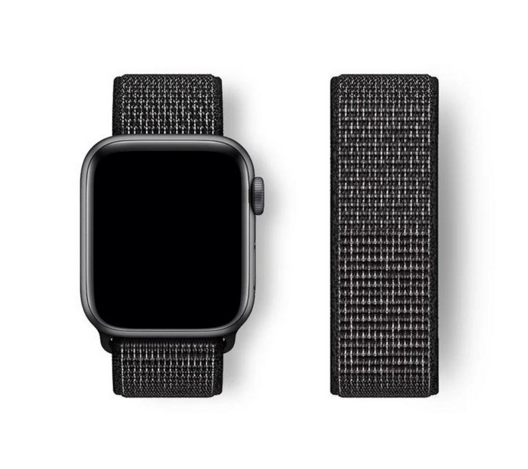 SmartUP Smartwatch-Armband für Apple Watch 11 10 9 8 7 6 5 4 3 2 SE Ultra Nylon Sport Ersatzband, kompatibel mit allen Apple Watch Modellen, atmungsaktives Nylon von SmartUP