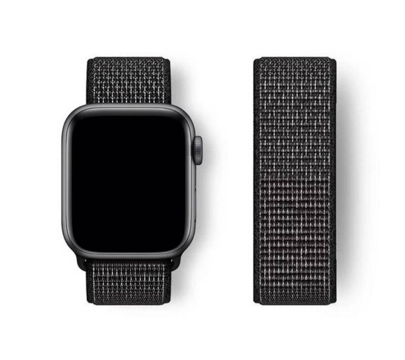 SmartUP Smartwatch-Armband für Apple Watch 11 10 9 8 7 6 5 4 3 2 SE Ultra Nylon Sport Ersatzband, kompatibel mit allen Apple Watch Modellen, atmungsaktives Nylon von SmartUP