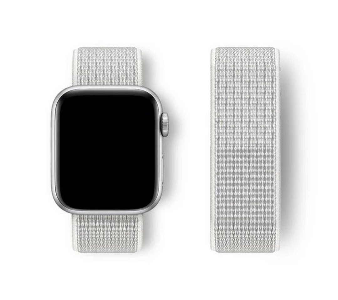 SmartUP Smartwatch-Armband für Apple Watch 11 10 9 8 7 6 5 4 3 2 SE Ultra Nylon Sport Ersatzband, kompatibel mit allen Apple Watch Modellen, atmungsaktives Nylon von SmartUP