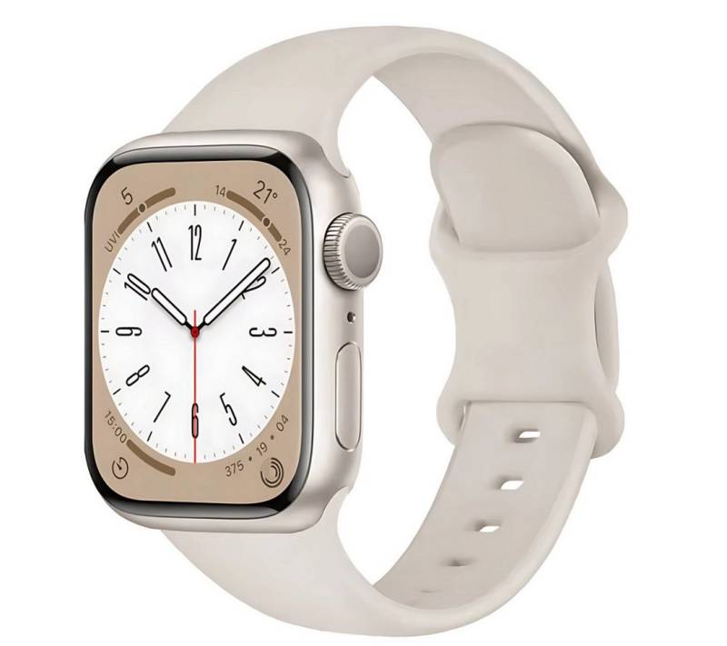 SmartUP Smartwatch-Armband für Apple Watch 11 10 9 8 7 6 5 4 3 SE Ultra Silikon Sport Ersatzband, kompatibel mit allen Apple Watch Modellen, atmungsaktives Silikon von SmartUP