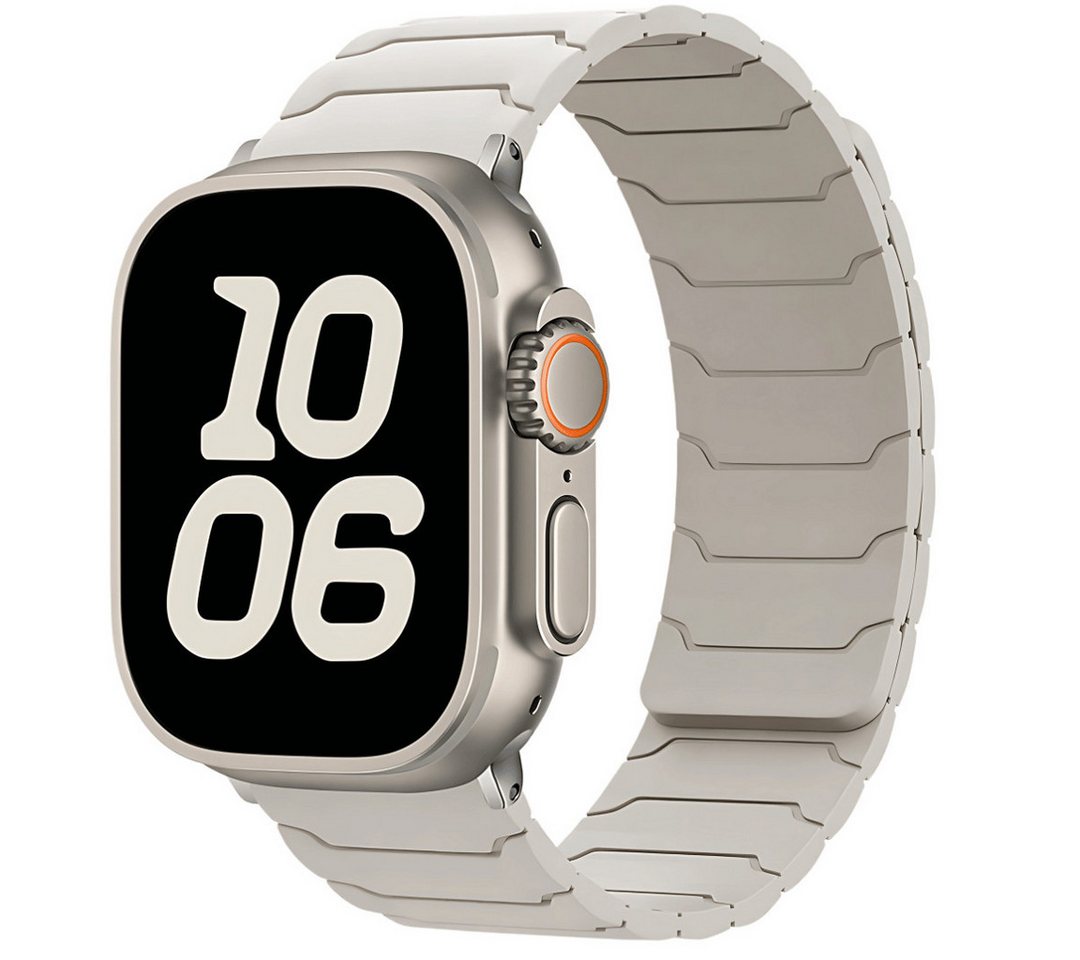 SmartUP Smartwatch-Armband für Apple Watch 11 10 9 8 7 6 5 4 3 SE Ultra Silikon Sport Ersatzband, kompatibel mit allen Apple Watch Modellen, atmungsaktives Silikon von SmartUP