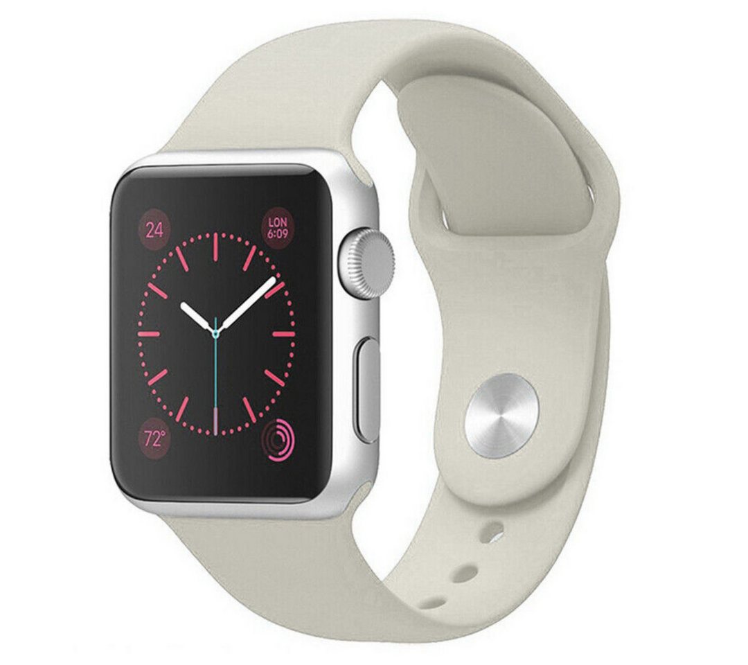 SmartUP Smartwatch-Armband für Apple Watch 11 10 9 8 7 6 5 4 3 SE Ultra Silikon Sport Ersatzband, kompatibel mit allen Apple Watch Modellen, atmungsaktives Silikon von SmartUP