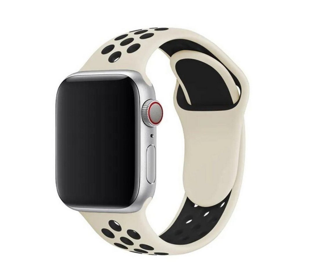 SmartUP Smartwatch-Armband für Apple Watch 11 10 9 8 7 6 5 4 3 SE Ultra Silikon Sport Ersatzband, kompatibel mit allen Apple Watch Modellen, atmungsaktives Silikon von SmartUP