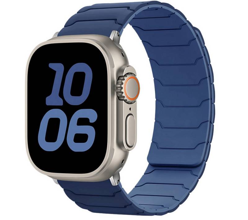 SmartUP Smartwatch-Armband für Apple Watch 11 10 9 8 7 6 5 4 3 SE Ultra Silikon Sport Ersatzband, kompatibel mit allen Apple Watch Modellen, atmungsaktives Silikon von SmartUP