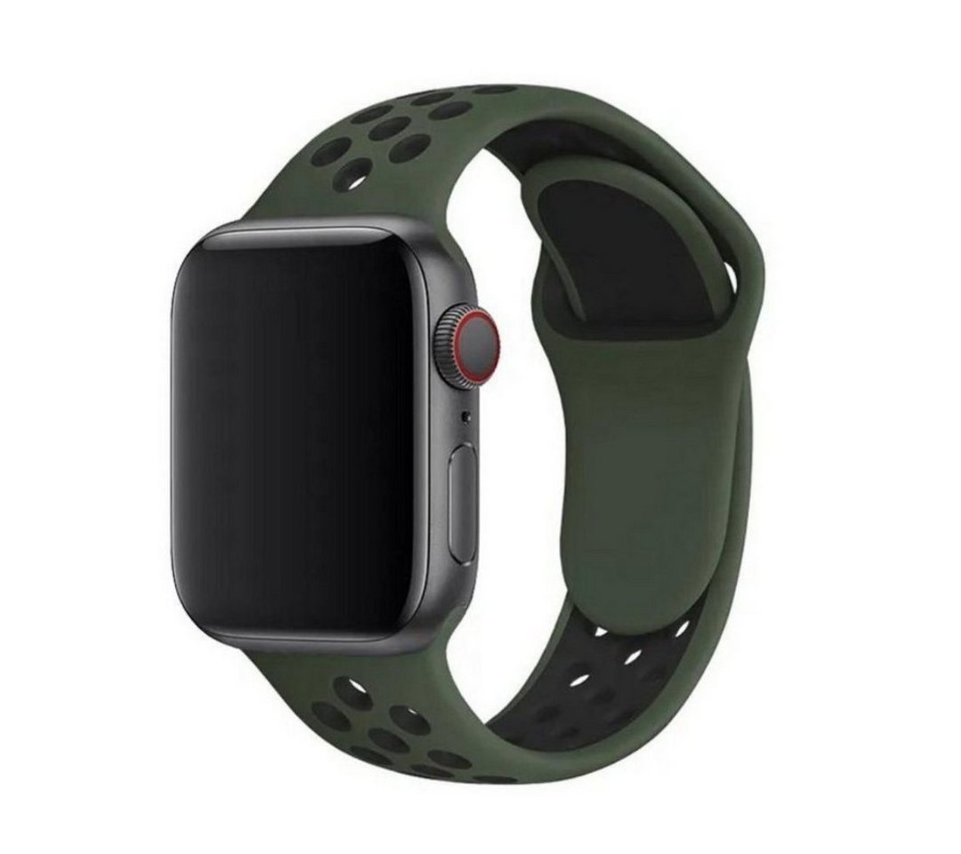 SmartUP Smartwatch-Armband für Apple Watch 11 10 9 8 7 6 5 4 3 SE Ultra Silikon Sport Ersatzband, kompatibel mit allen Apple Watch Modellen, atmungsaktives Silikon von SmartUP