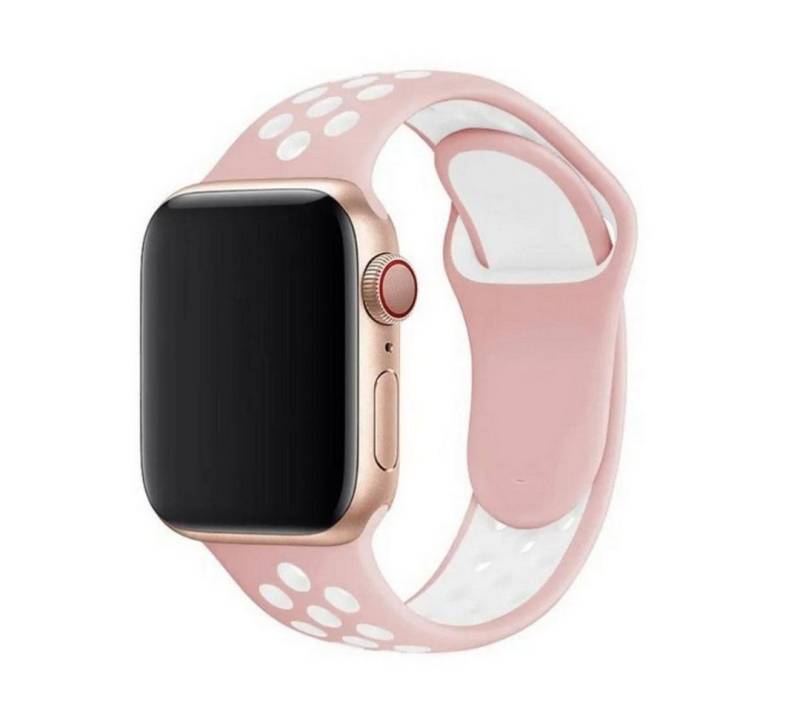 SmartUP Smartwatch-Armband für Apple Watch 11 10 9 8 7 6 5 4 3 SE Ultra Silikon Sport Ersatzband, kompatibel mit allen Apple Watch Modellen, atmungsaktives Silikon von SmartUP