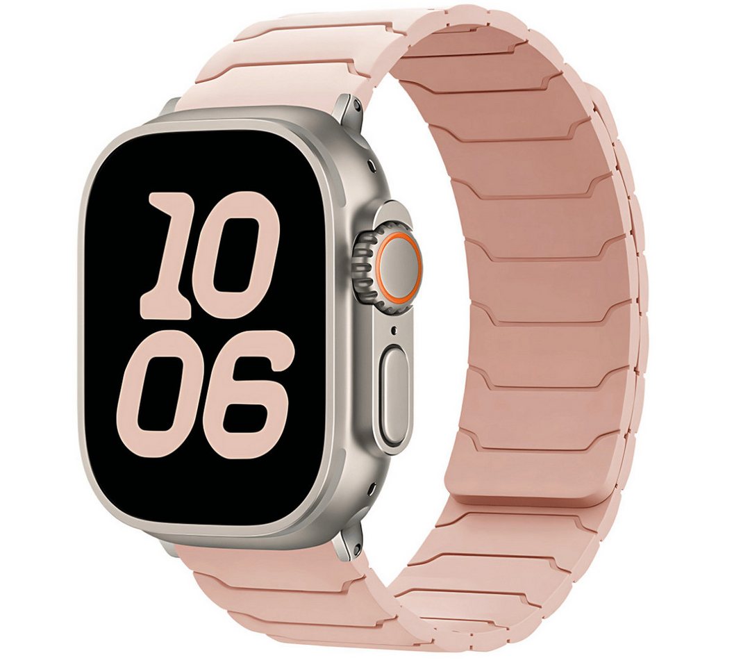 SmartUP Smartwatch-Armband für Apple Watch 11 10 9 8 7 6 5 4 3 SE Ultra Silikon Sport Ersatzband, kompatibel mit allen Apple Watch Modellen, atmungsaktives Silikon von SmartUP