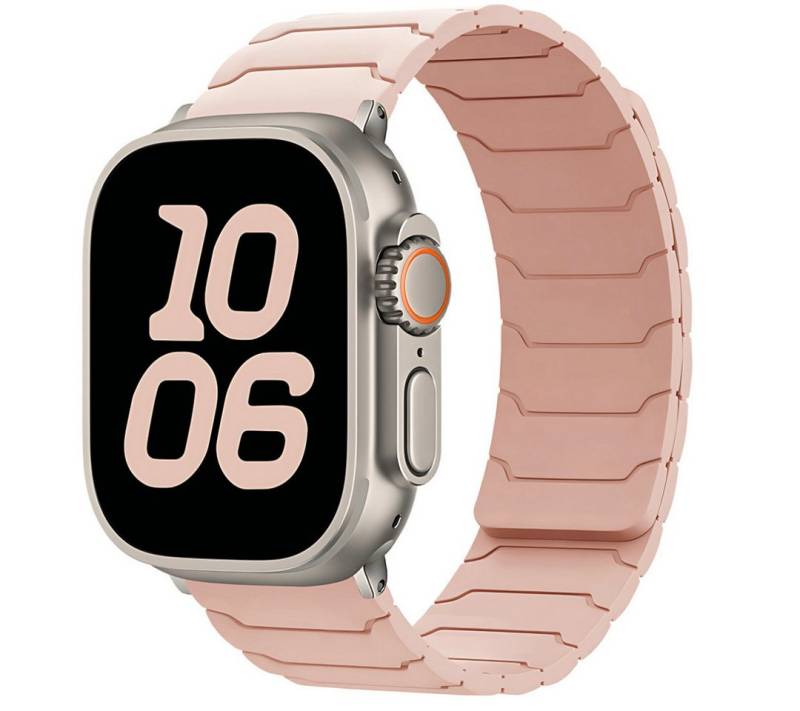 SmartUP Smartwatch-Armband für Apple Watch 11 10 9 8 7 6 5 4 3 SE Ultra Silikon Sport Ersatzband, kompatibel mit allen Apple Watch Modellen, atmungsaktives Silikon von SmartUP