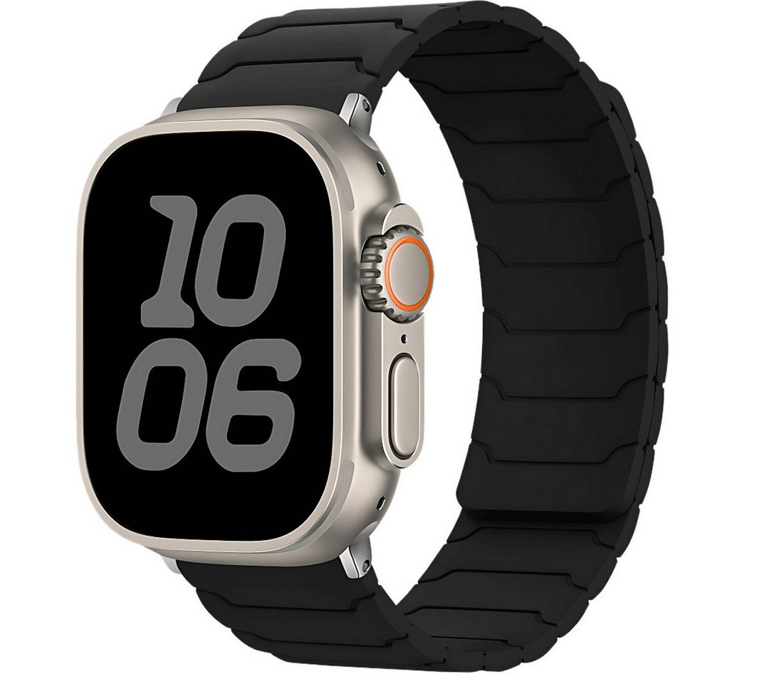 SmartUP Smartwatch-Armband für Apple Watch 11 10 9 8 7 6 5 4 3 SE Ultra Silikon Sport Ersatzband, kompatibel mit allen Apple Watch Modellen, atmungsaktives Silikon von SmartUP