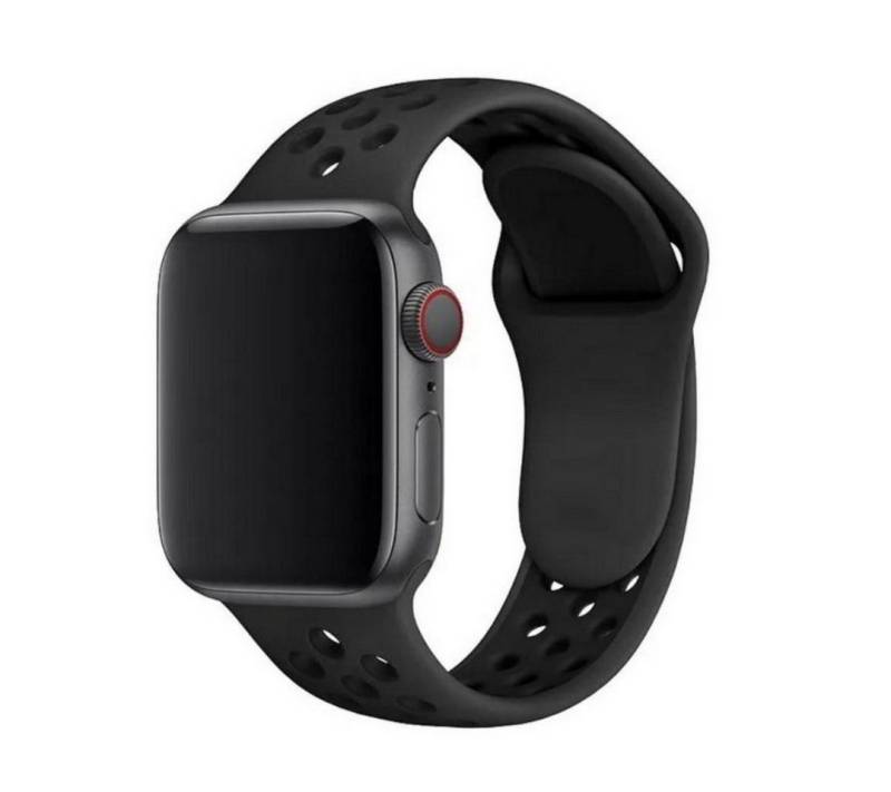 SmartUP Smartwatch-Armband für Apple Watch 11 10 9 8 7 6 5 4 3 SE Ultra Silikon Sport Ersatzband, kompatibel mit allen Apple Watch Modellen, atmungsaktives Silikon von SmartUP
