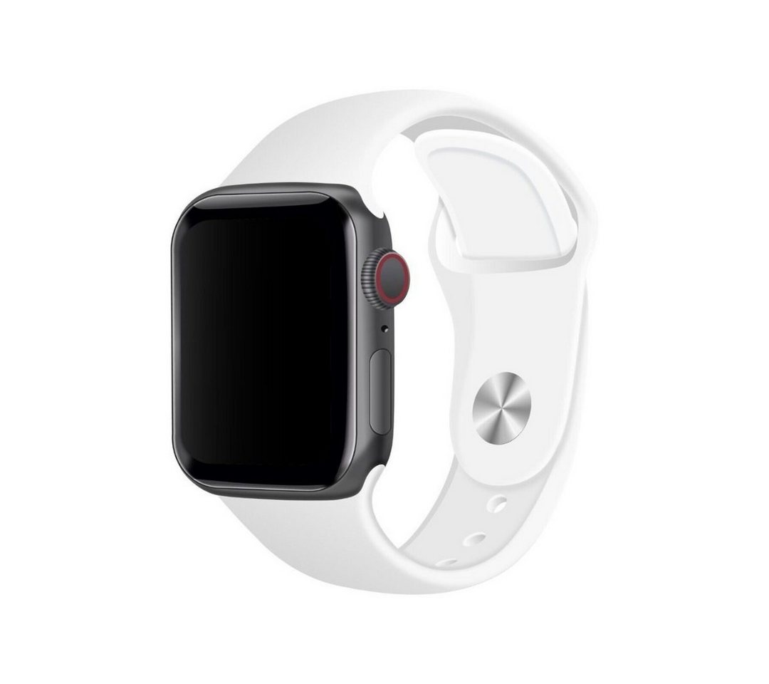 SmartUP Smartwatch-Armband für Apple Watch 11 10 9 8 7 6 5 4 3 SE Ultra Silikon Sport Ersatzband, kompatibel mit allen Apple Watch Modellen, atmungsaktives Silikon von SmartUP