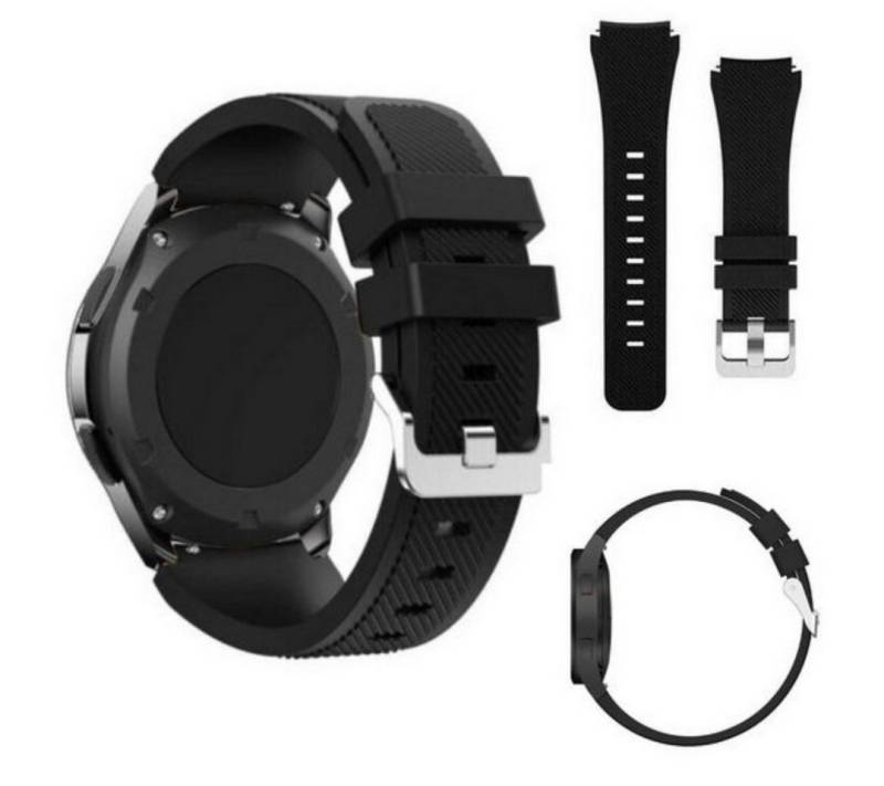 SmartUP Smartwatch-Armband für Samsung Galaxy Watch 7 6 5 4 FE Pro Gear S2 S3 Classic Silikon, kompatibel mit allen Samsung Galaxy Watch Modellen von SmartUP