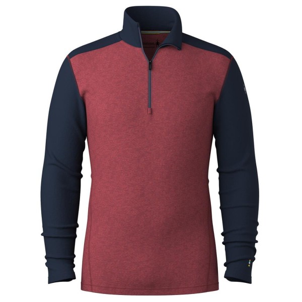 Smartwool - Classic Thermal Merino Base Layer 1/4 Zip Boxed - Merinounterwäsche Gr M rot von SmartWool