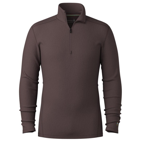 Smartwool - Classic Thermal Merino Base Layer 1/4 Zip Boxed - Merinounterwäsche Gr XL braun/grau von SmartWool