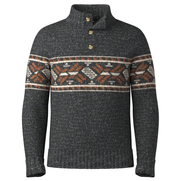 Smartwool - Heavy Henley Sweater - Merinopullover Gr XL charcoal /braun von SmartWool
