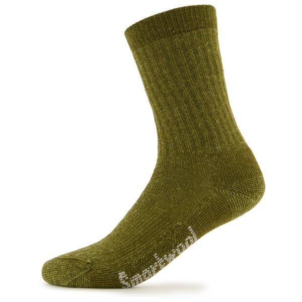 Smartwool - Hike Classic Edition Full Cushion Solid Crew - Wandersocken Gr M oliv von SmartWool