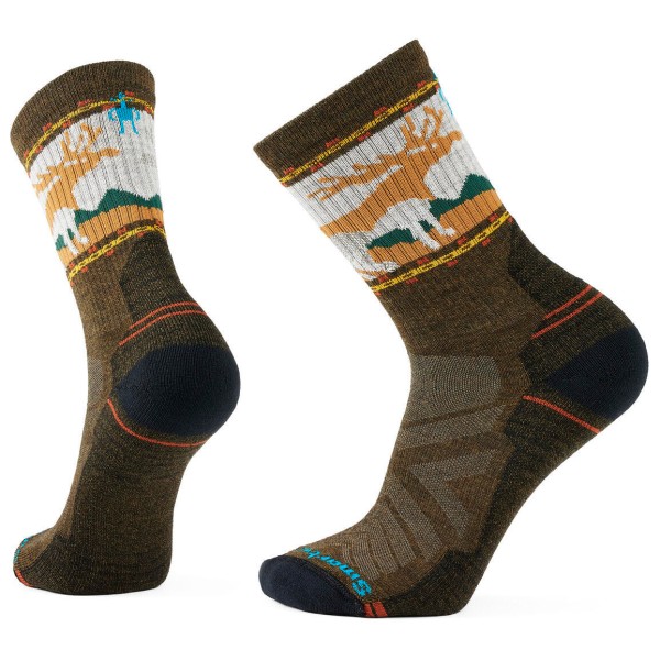 Smartwool - Hike Light Cushion Mountain Moose Crew Socks - Wandersocken Gr M braun Smartwool - Hike Light Cushion Mountain Moose Crew Socks - Wandersocken Gr M braun von SmartWool