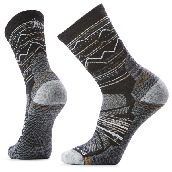Smartwool - Hike Light Cushion Mountain Range Pattern Crew - Wandersocken Gr XL grau von SmartWool