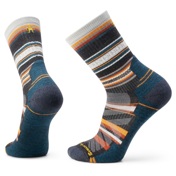 Smartwool - Hike Light Cushion Panorama Crew - Wandersocken Gr L blau von SmartWool