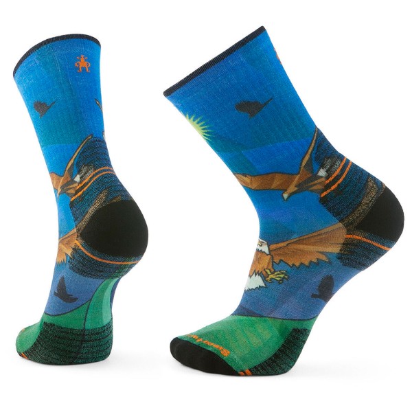 Smartwool - Hike Targeted Cushion Eagle Crew Socks - Wandersocken Gr L blau Smartwool - Hike Targeted Cushion Eagle Crew Socks - Wandersocken Gr L blau von SmartWool