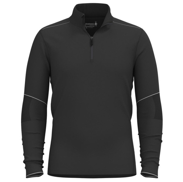 Smartwool - Intraknit Alpine 1/4 Zip - Merinounterwäsche Gr S schwarz von SmartWool