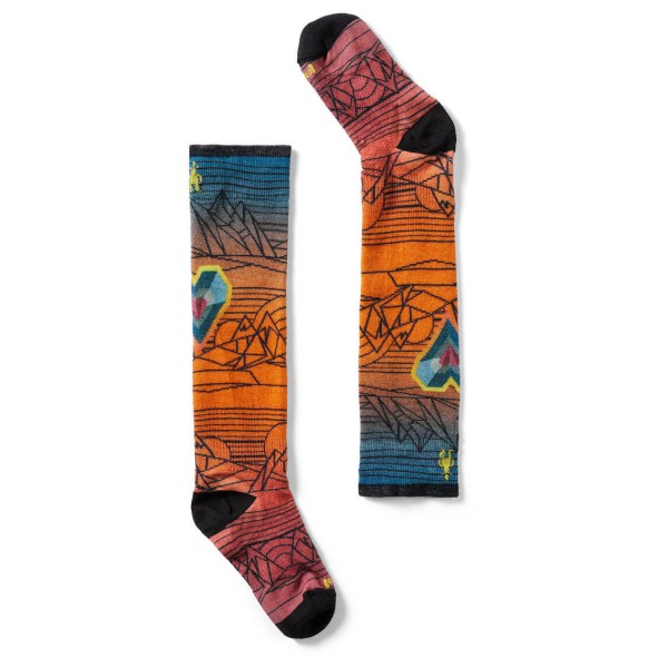 Smartwool - Junior's Ski Zero Cushion Geo Peaks Print - Multifunktionssocken Gr XL bunt von SmartWool
