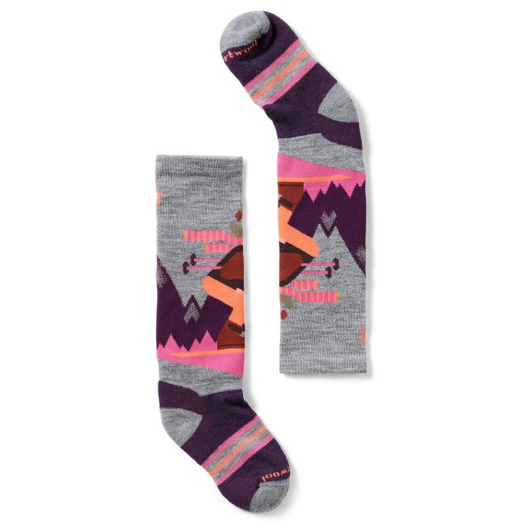 Smartwool - Kid's Winter F. Cushion Mountain Moose Pattern OTC - Multifunktionssocken Gr M grau von SmartWool