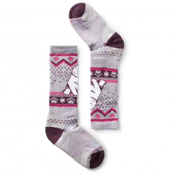 Smartwool - Kid's Wintersport Full Cushion Bear Pattern OTC - Multifunktionssocken Gr L grau Smartwool - Kid's Wintersport Full Cushion Bear Pattern OTC - Multifunktionssocken Gr L grau von SmartWool