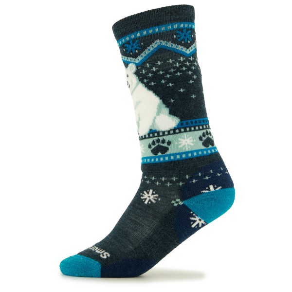 Smartwool - Kid's Wintersport Full Cushion Bear Pattern OTC - Multifunktionssocken Gr M blau Smartwool - Kid's Wintersport Full Cushion Bear Pattern OTC - Multifunktionssocken Gr M blau von SmartWool