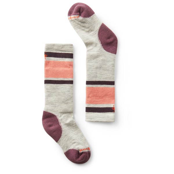 Smartwool - Kid's Wintersport Full Cushion Stripe OTC - Multifunktionssocken Gr S grau von SmartWool