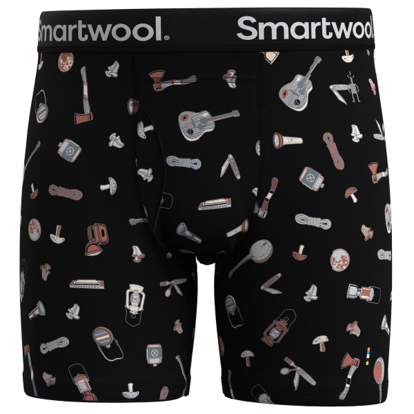 Smartwool - Merino Print Boxer Brief Boxed - Merinounterwäsche Gr XXL schwarz Smartwool - Merino Print Boxer Brief Boxed - Merinounterwäsche Gr XXL schwarz von SmartWool