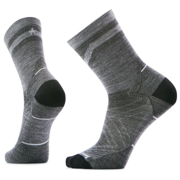 Smartwool - Performance Run Zero Cushion Mid Crew Pattern - Laufsocken Gr XL grau von SmartWool
