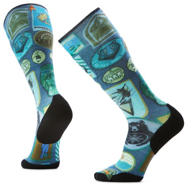 Smartwool - Ski Targeted Cushion Explorer Print OTC - Skisocken Gr L bunt von SmartWool